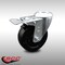 Service Caster 4 Inch SS Soft Rubber Wheel Swivel Bolt Hole Caster with Total Lock Brake SCC SCC-SSBHTTL20S414-SRS - alternate 1